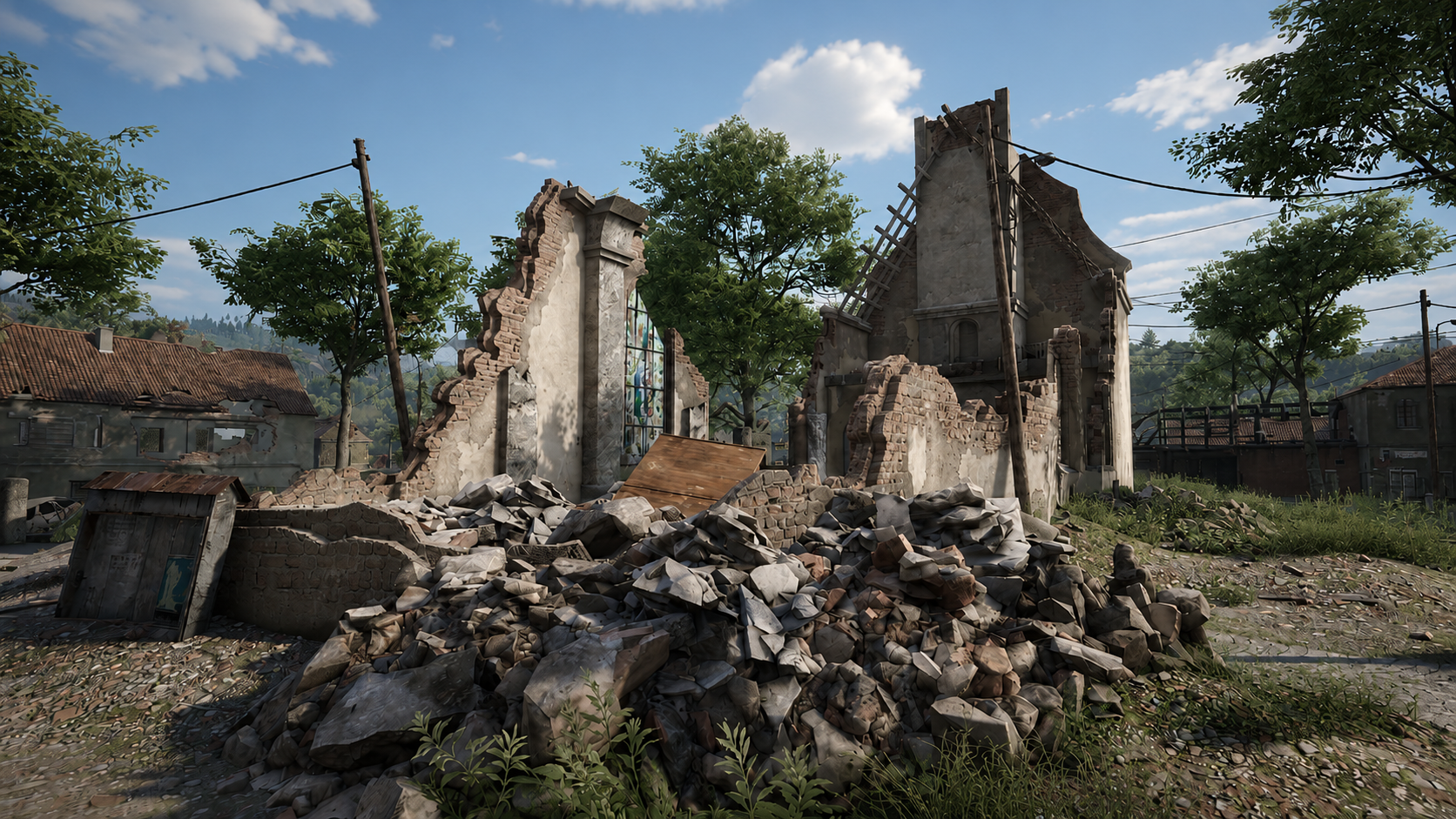 Ruines après la guerre